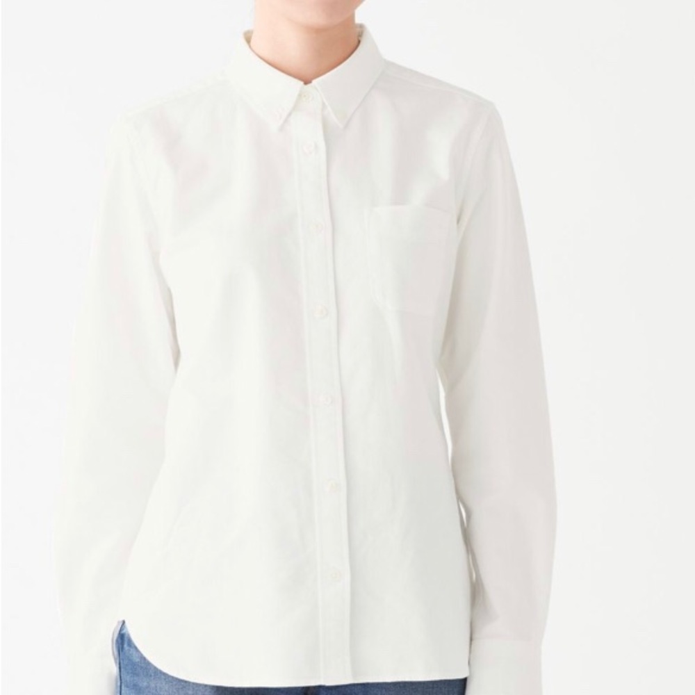 Muji washed cotton Oxford shirt NWT